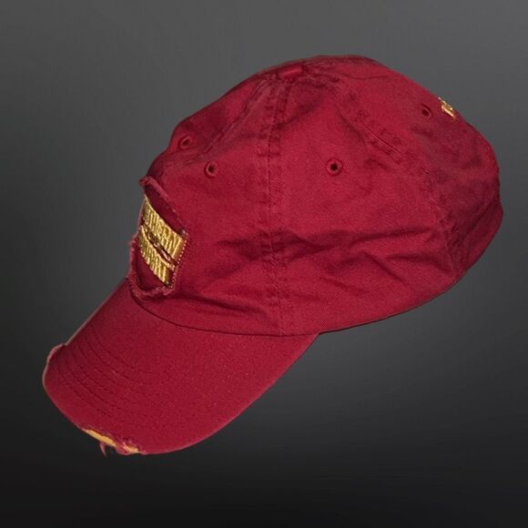 Southern Comfort Distressed Red Cap Adjustable Back Hat - Picture 2 of 8